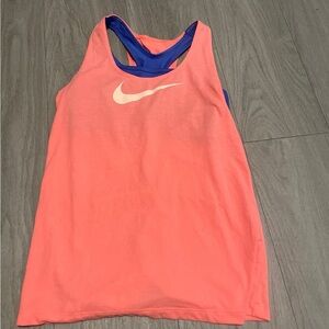 Nike Dri-FIT Blue and Orange Sports Top
